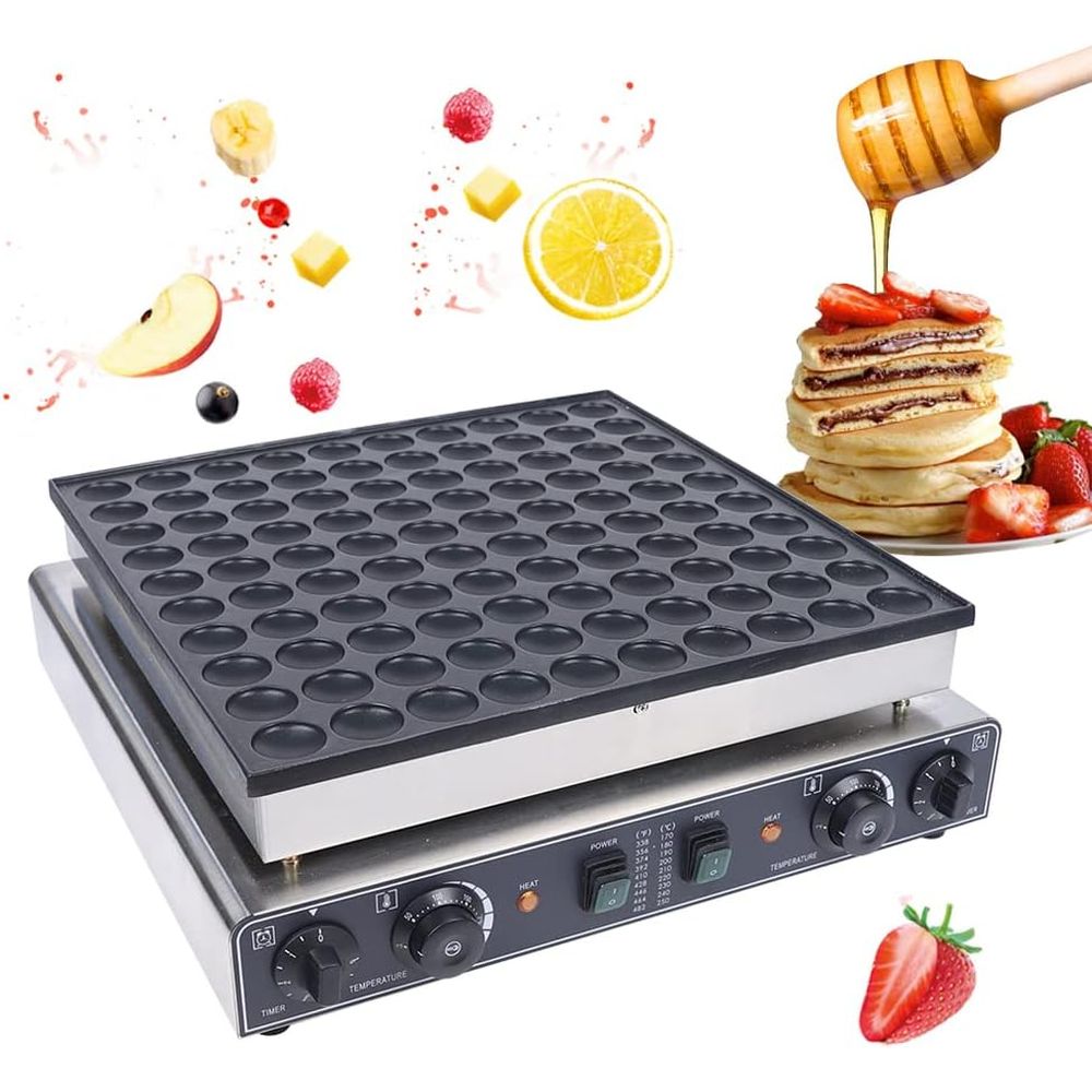Electric Griddle Pancake - 3400W Commercial Mini Pancake Maker, 100