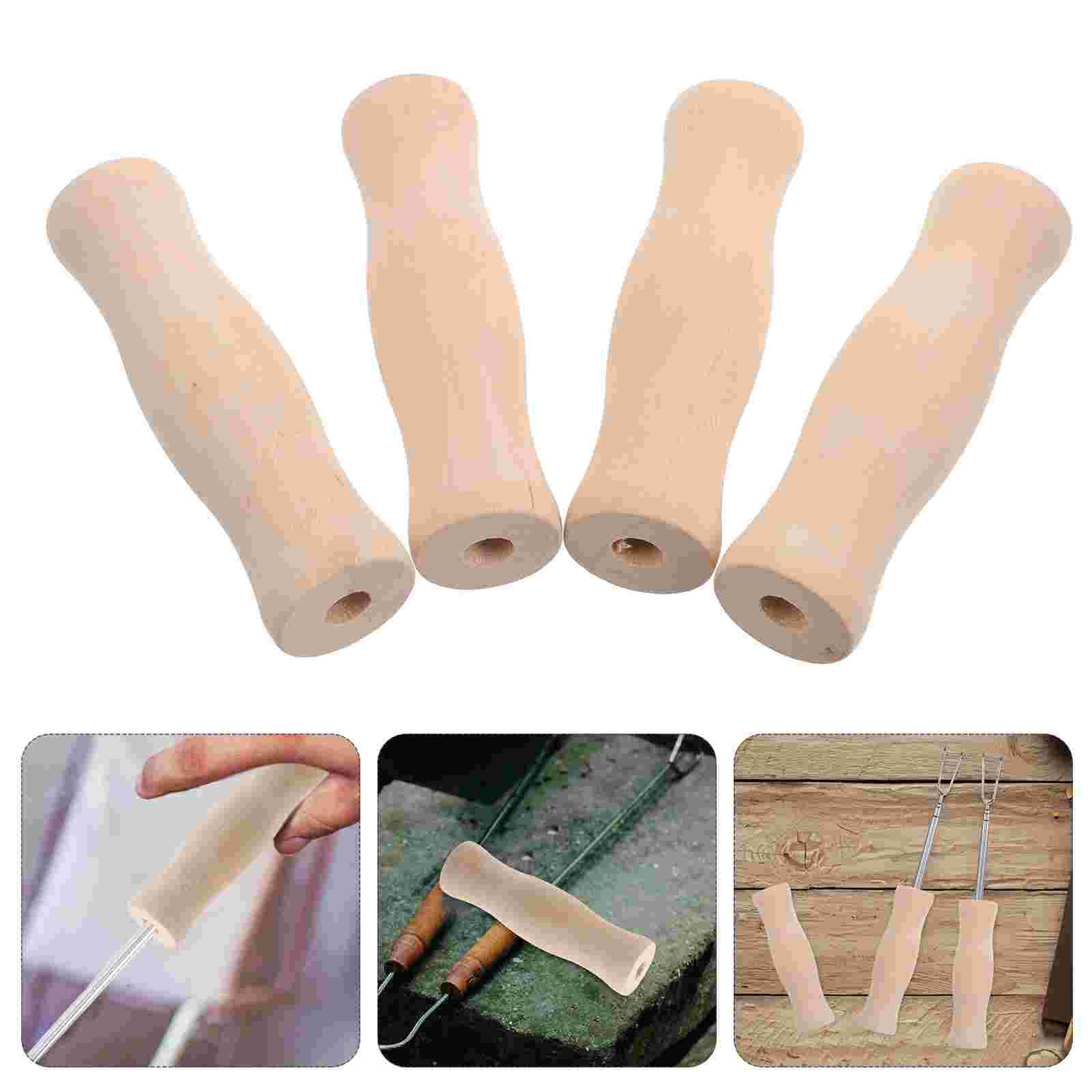 Kitchen Appliances Combo - 4Pcs Wooden Handle Kitchen Utensils Bbq