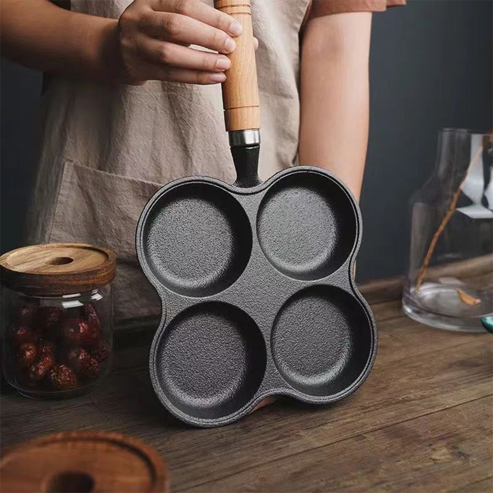 Electric Griddle Pancake - 4-Hole Frying Pan Non Stick Breakfast