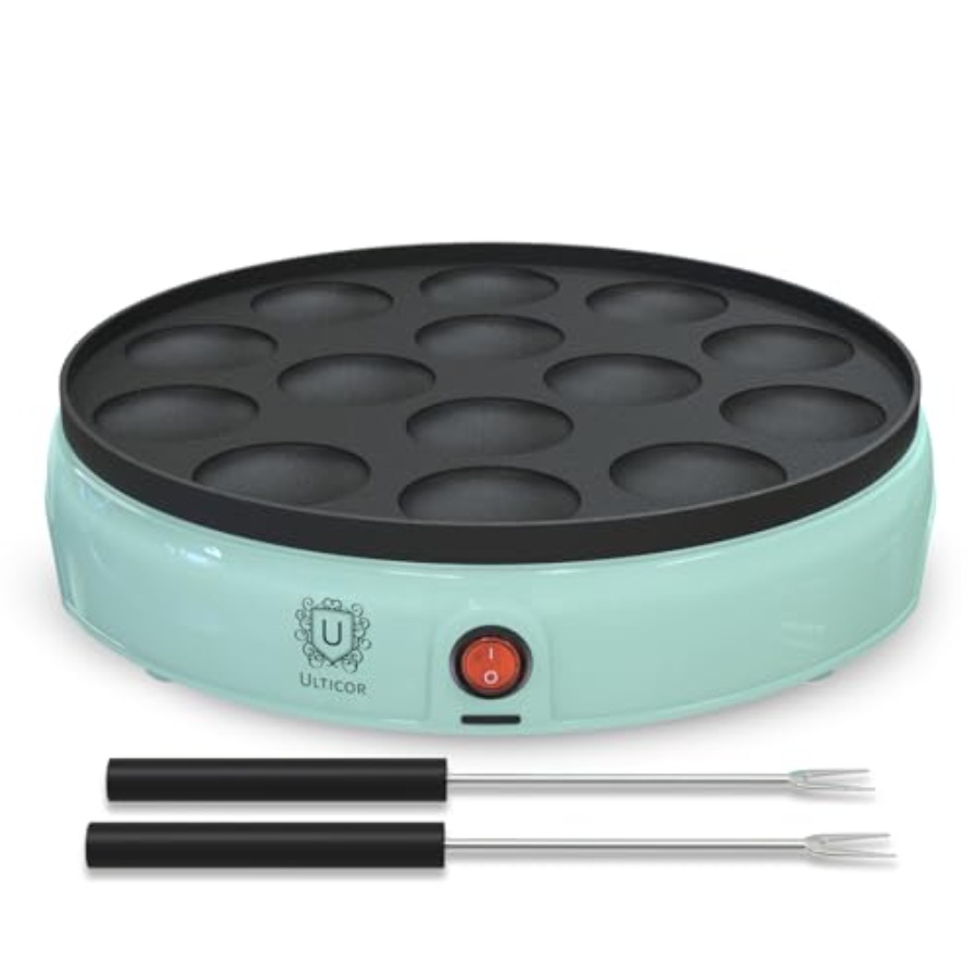 Electric Griddle Pancake - Mini Pancake Maker 14-Hole Electric Poffertjes