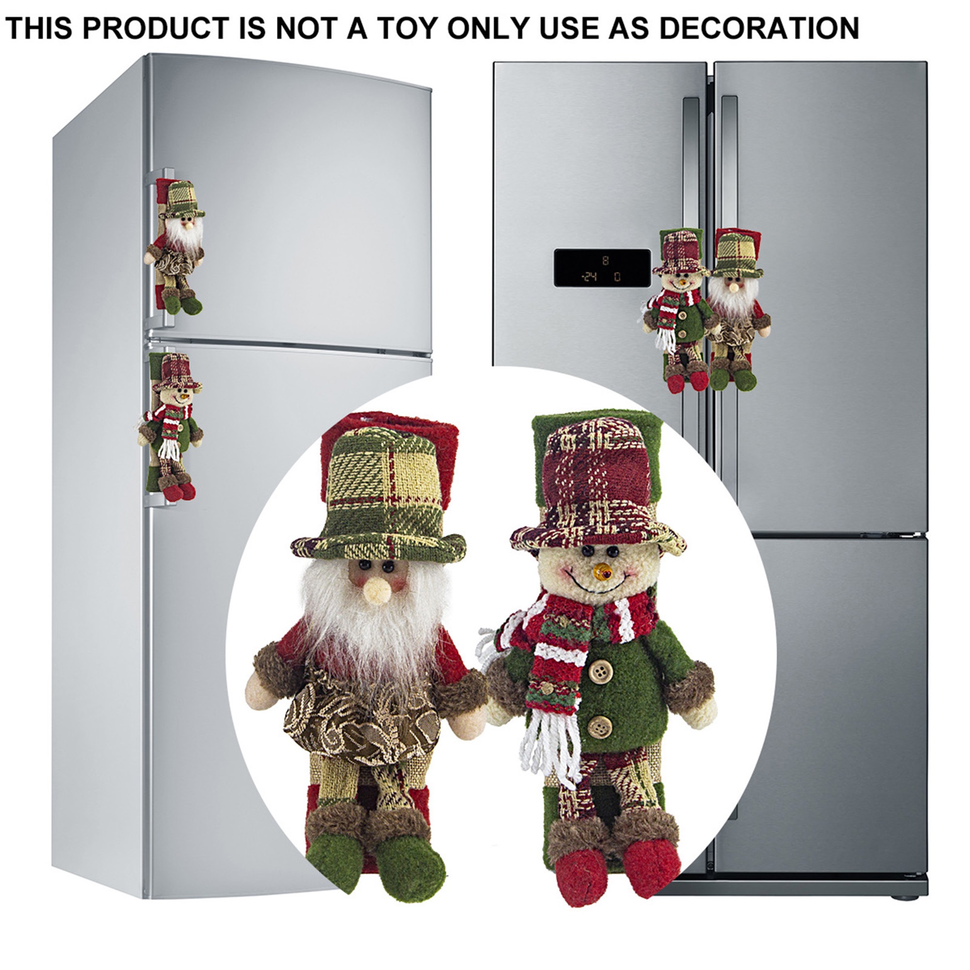 Christmas Refrigerator Door Ha - Kitchen Appliances For.Xmas reseña y precio