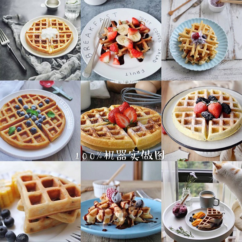 220V Flip Waffle Maker Round P - Electric Griddle Pancake reseña y precio