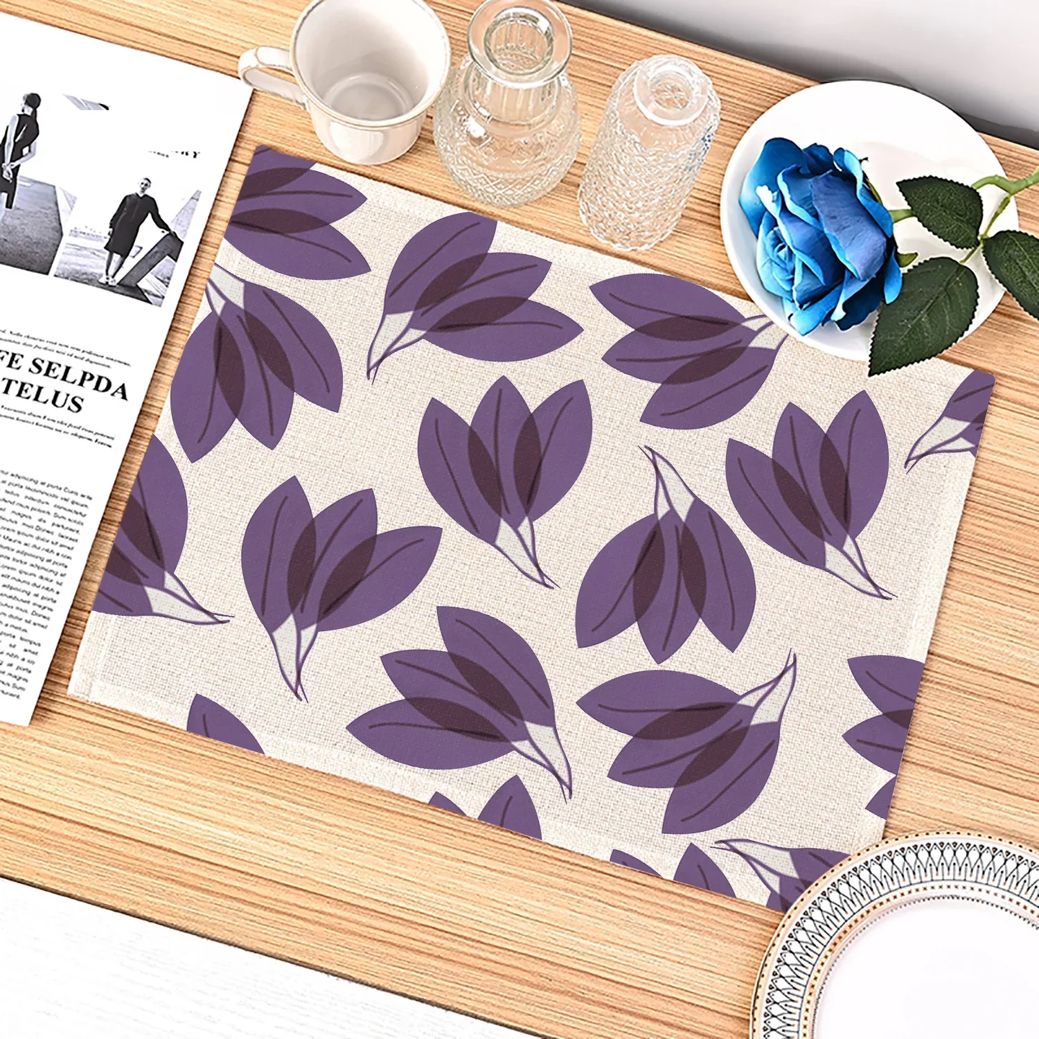 Purple Geometric Pattern Kitch - Kitchen Appliances Table reseña y precio