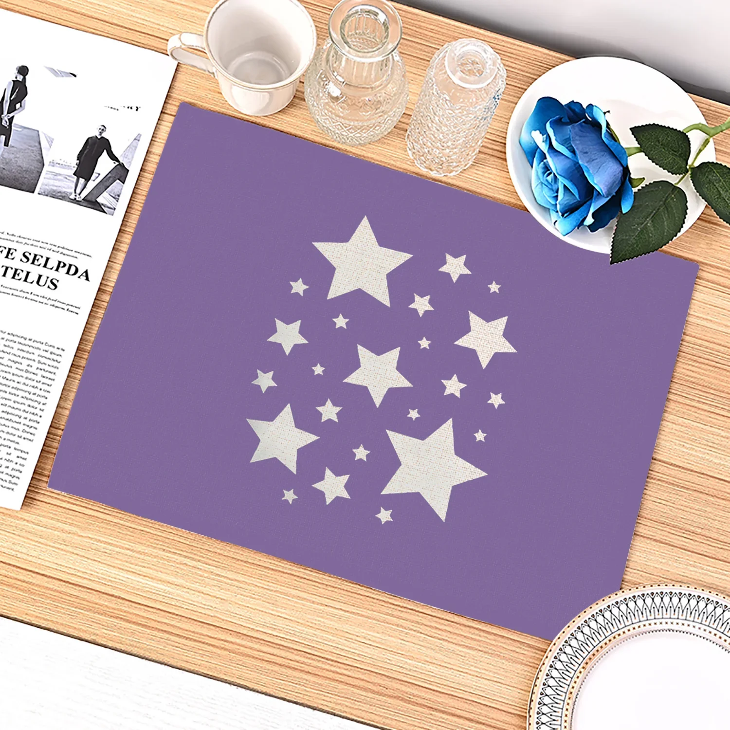 Purple Geometric Pattern Kitch - Kitchen Appliances Table reseña y precio