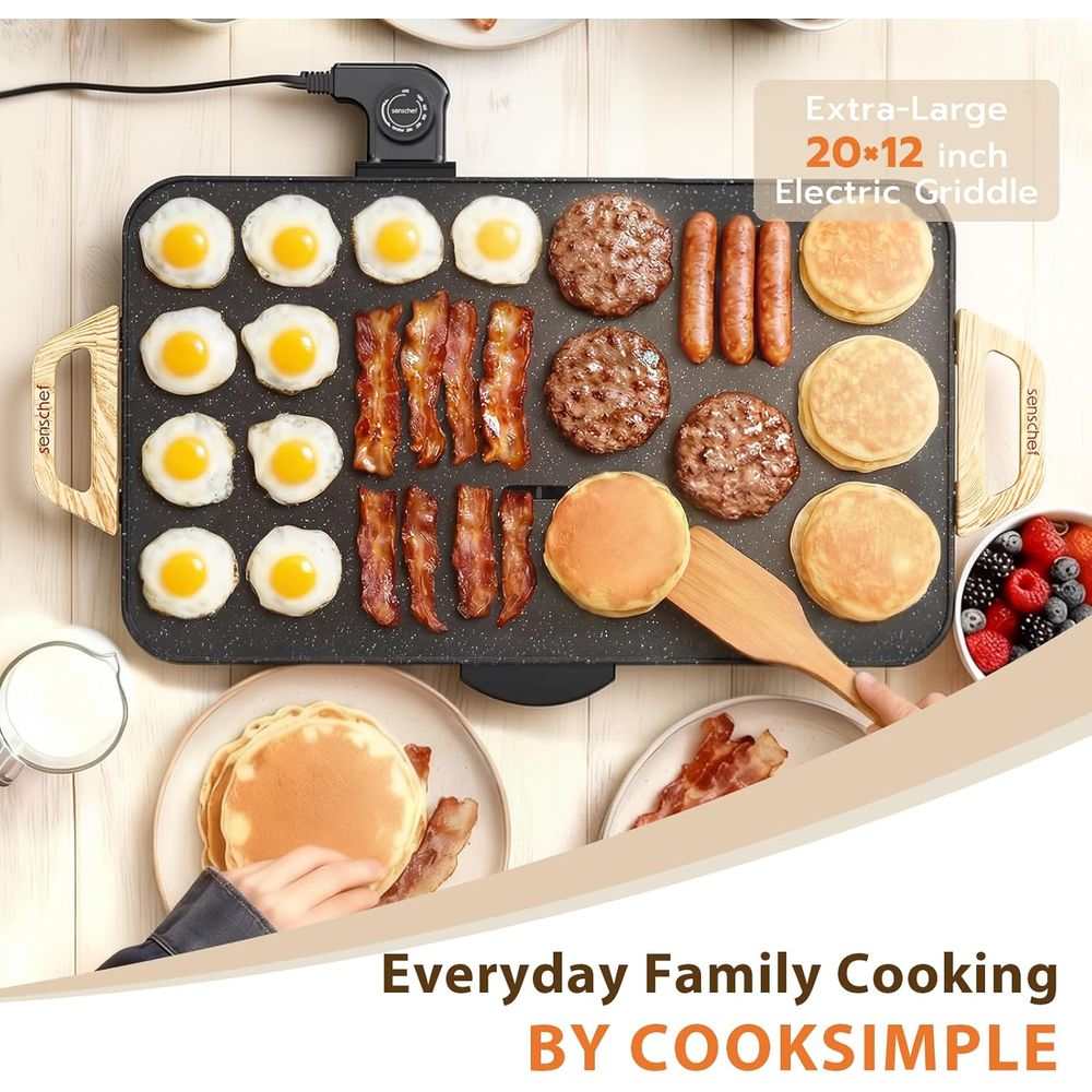 20x12 Inch Electric Griddle wi - Electric Griddle Pancake reseña y precio
