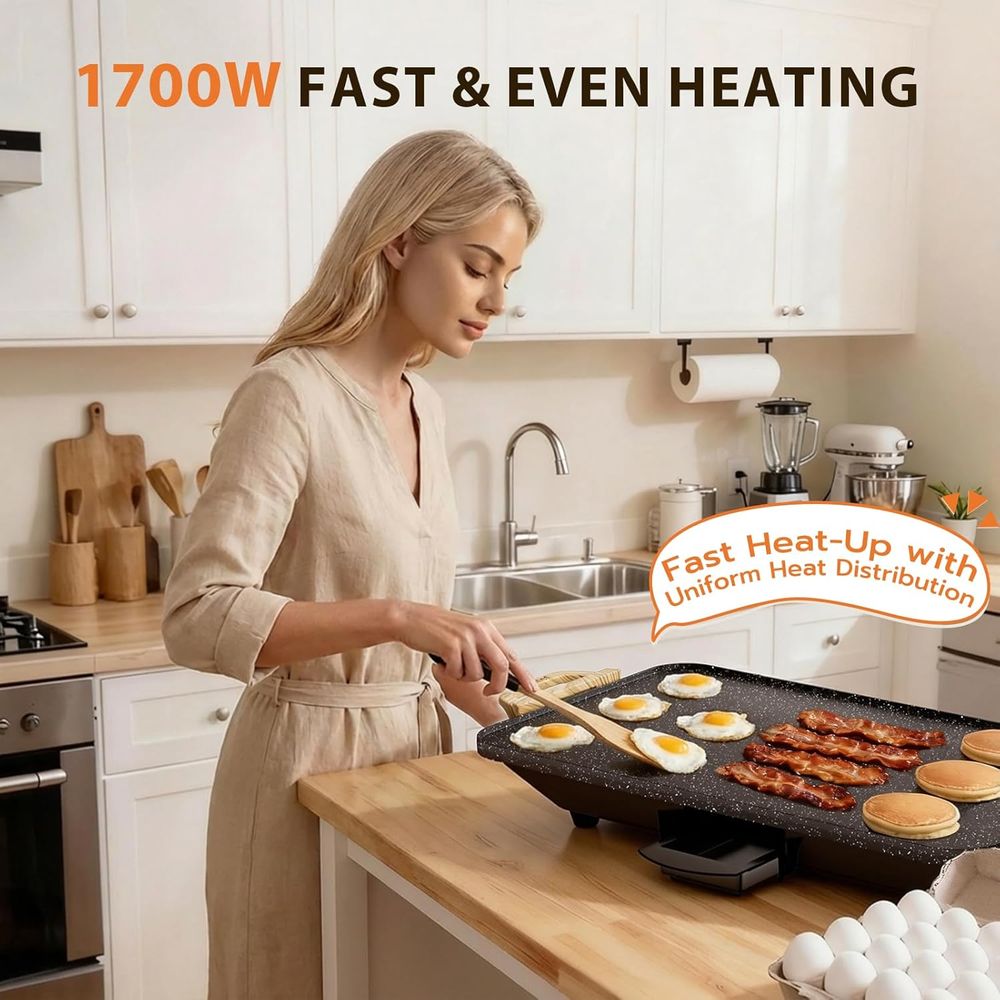 20x12 Inch Electric Griddle wi - Electric Griddle Pancake reseña y precio
