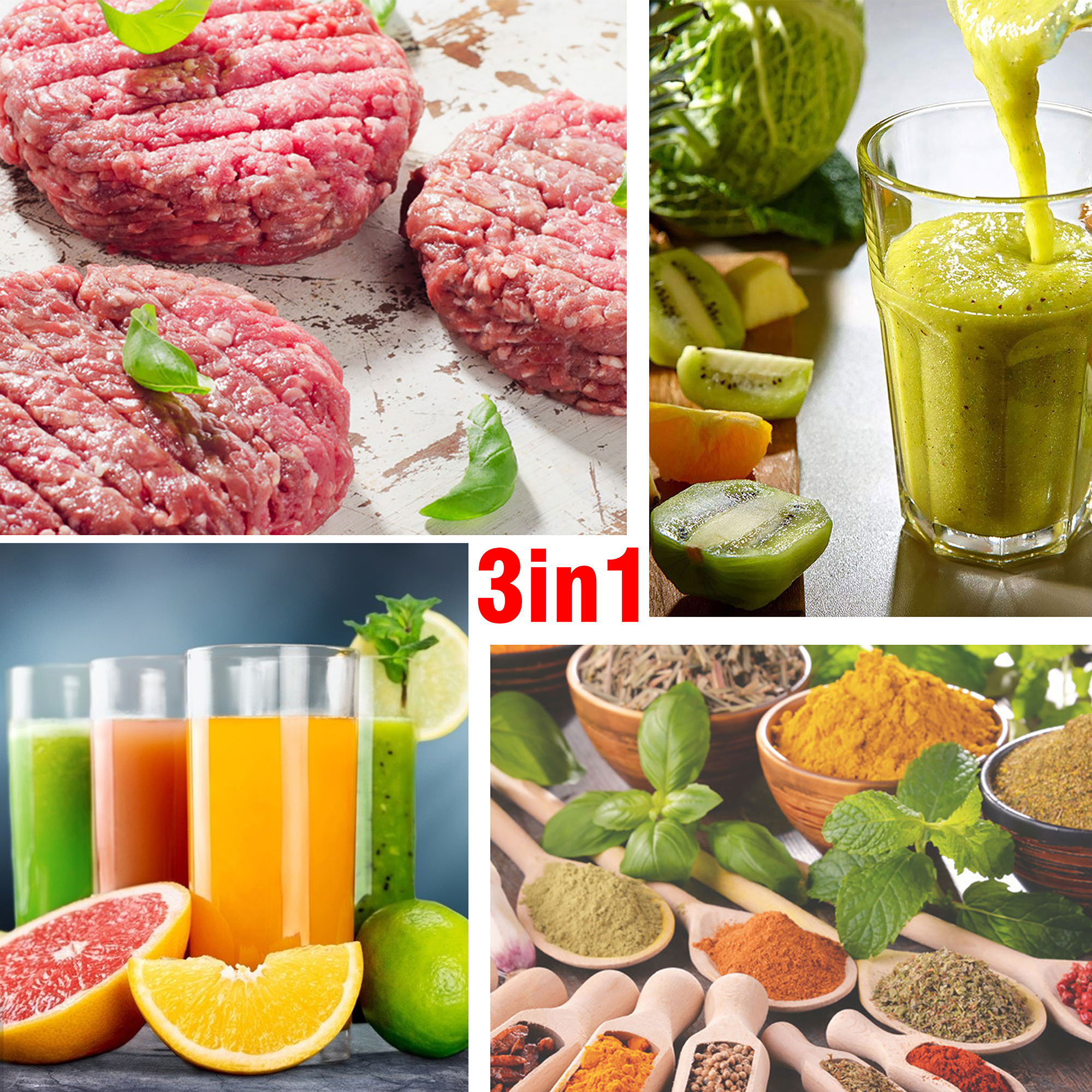 3 in 1 Blender&Meat Grinder&Ju - Blender High Power reseña y precio