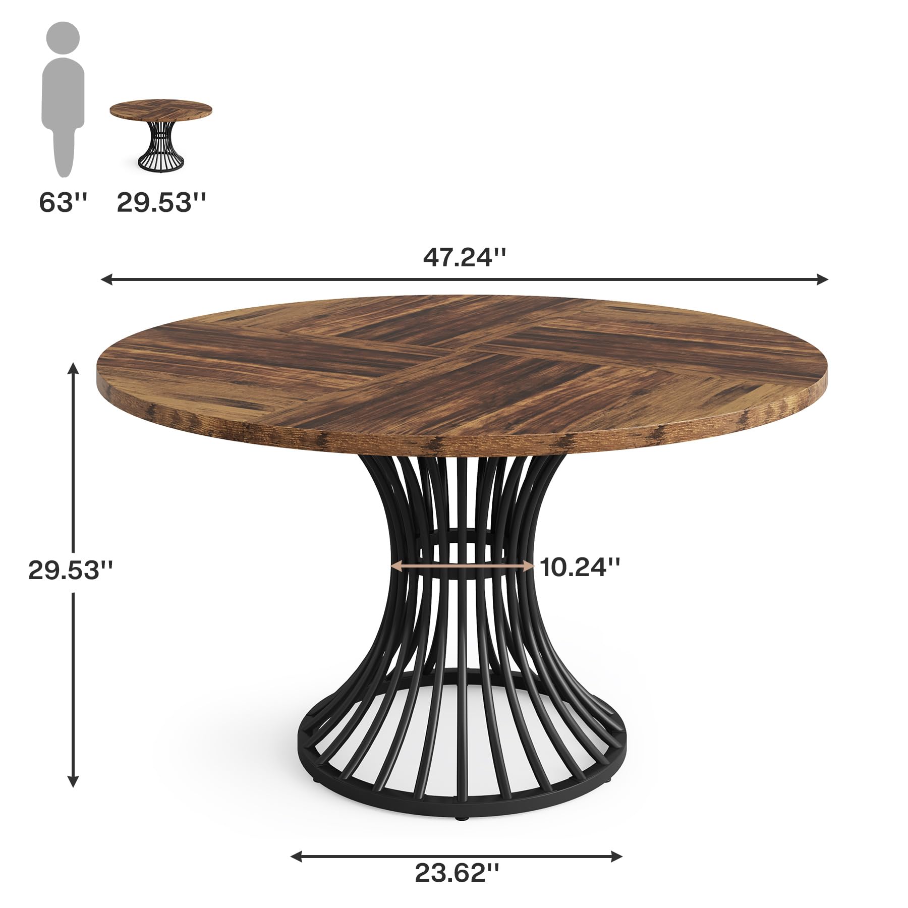 Tribesigns Round Dining Table  - Kitchen Appliances Table reseña y precio