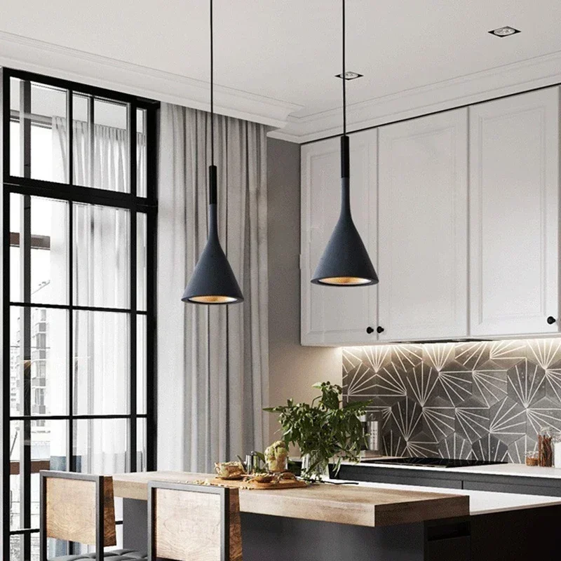 Modern Led Pendant Lights Blac - Kitchen Appliances Table reseña y precio