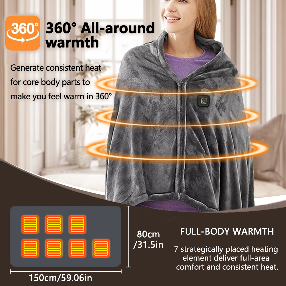 Heated Blanket USB Heating Sha - Kitchen Appliances Electric Stove reseña y precio