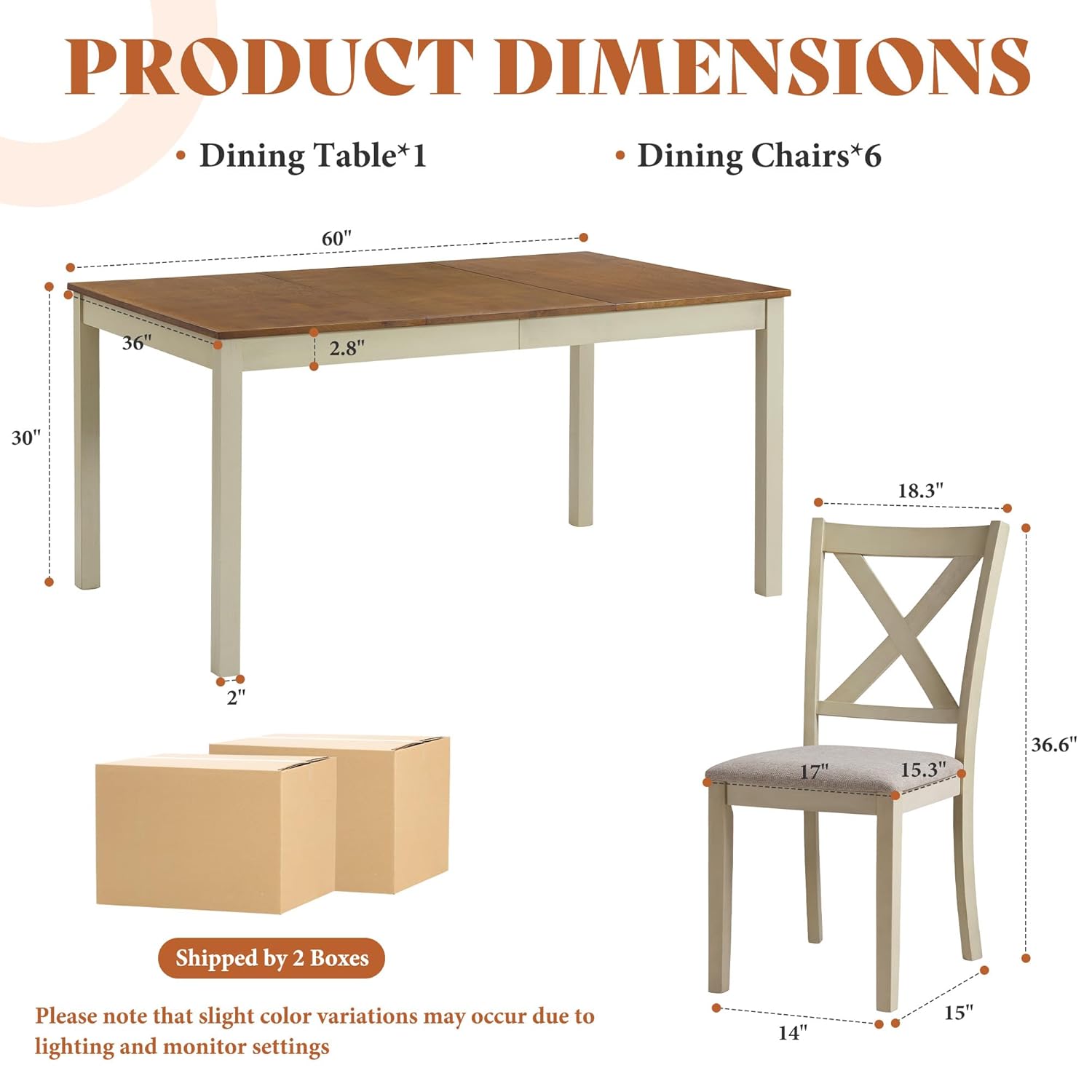 7-Piece Solid Wood Dining Tabl - Kitchen Appliances Table reseña y precio