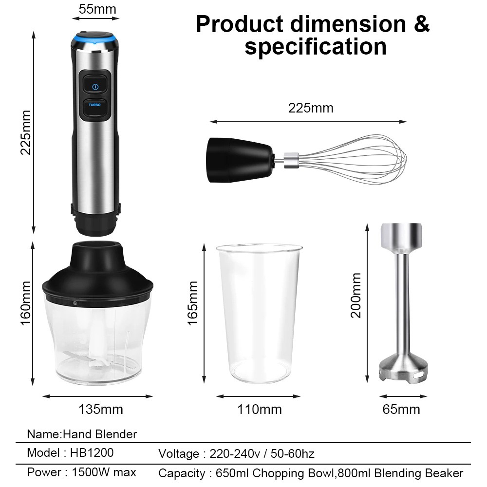 4 in 1 High Power Hand Stick B - Blender High Power reseña y precio
