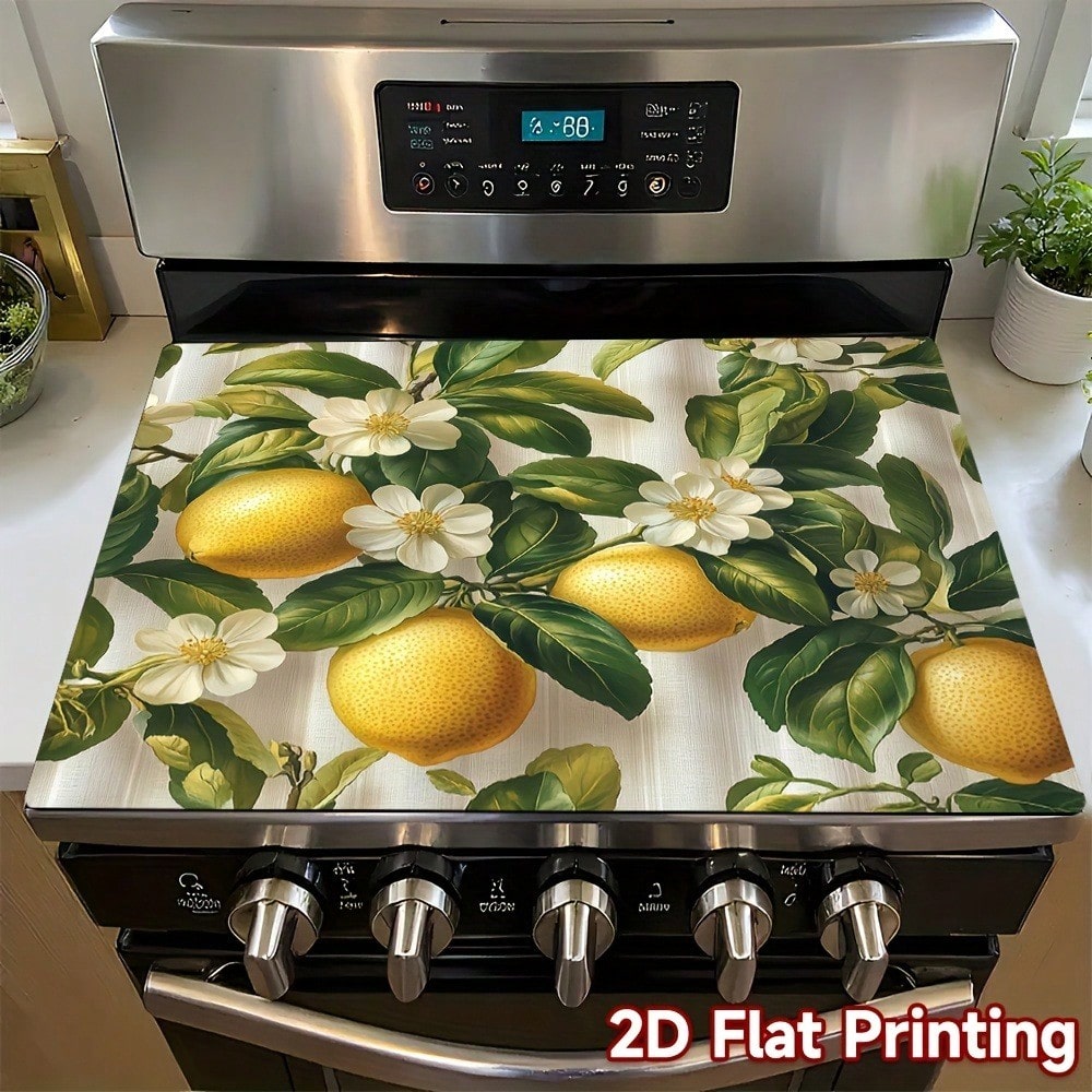 1pc Lemon & Blossom Stove Top  - Kitchen Appliances Yellow reseña y precio