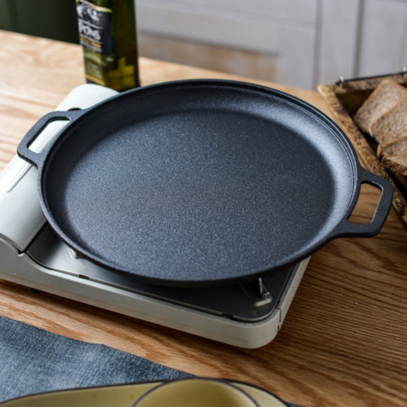 JUSTINLAU Double-Ear Frying Pa - Electric Griddle Pancake reseña y precio