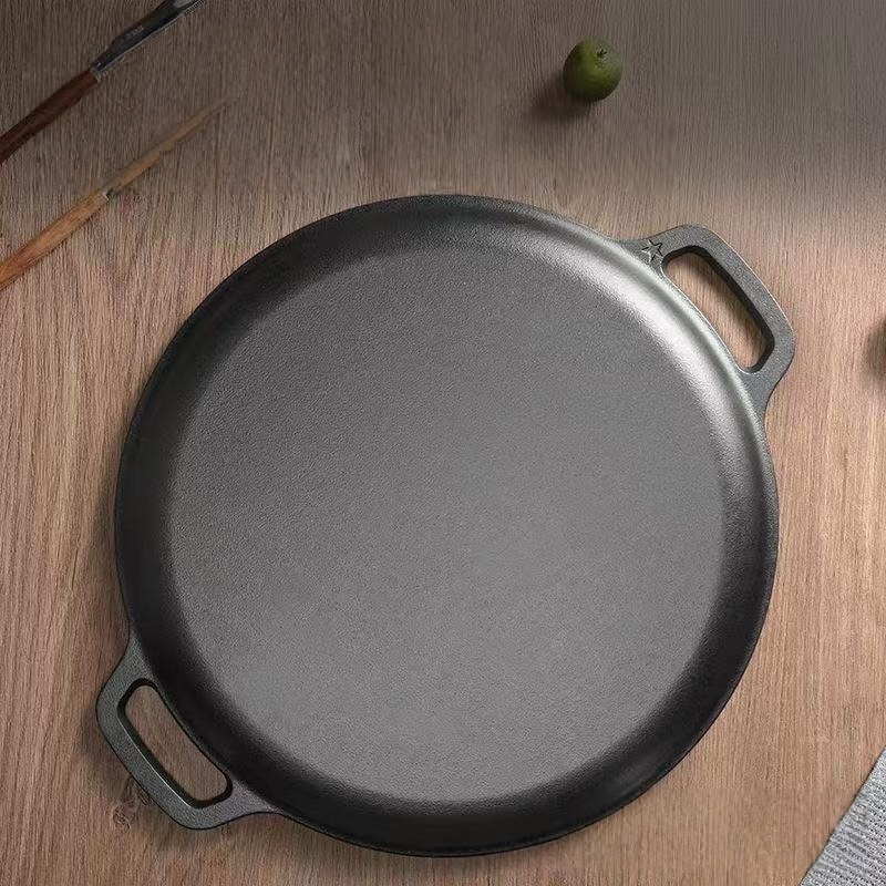 JUSTINLAU Double-Ear Frying Pa - Electric Griddle Pancake reseña y precio