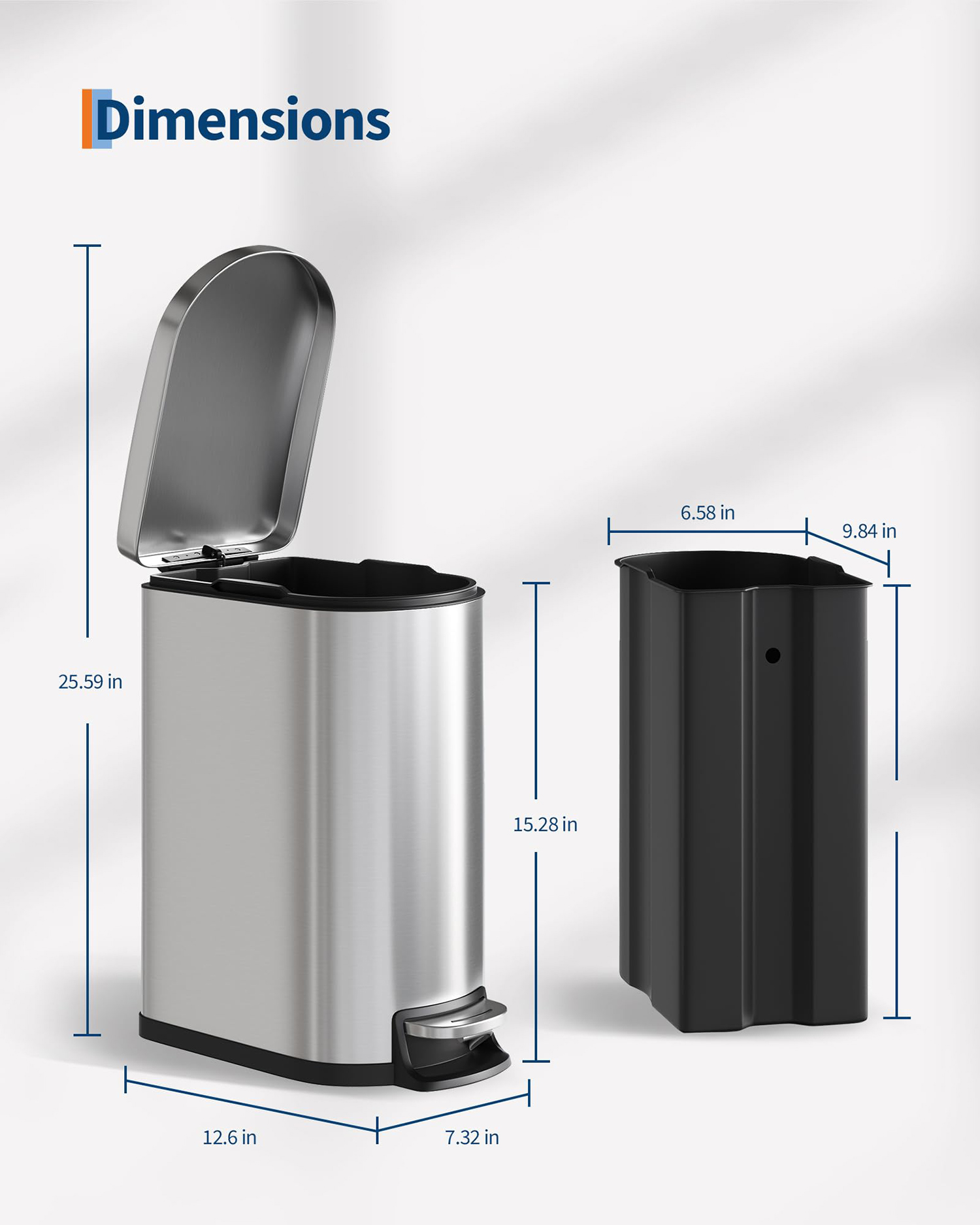 Durable Step-On Kitchen Trash  - Kitchen Appliances Combo reseña y precio
