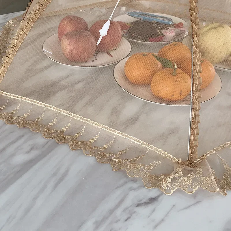New Folding Food Mesh Cover Te - Kitchen Appliances Table reseña y precio