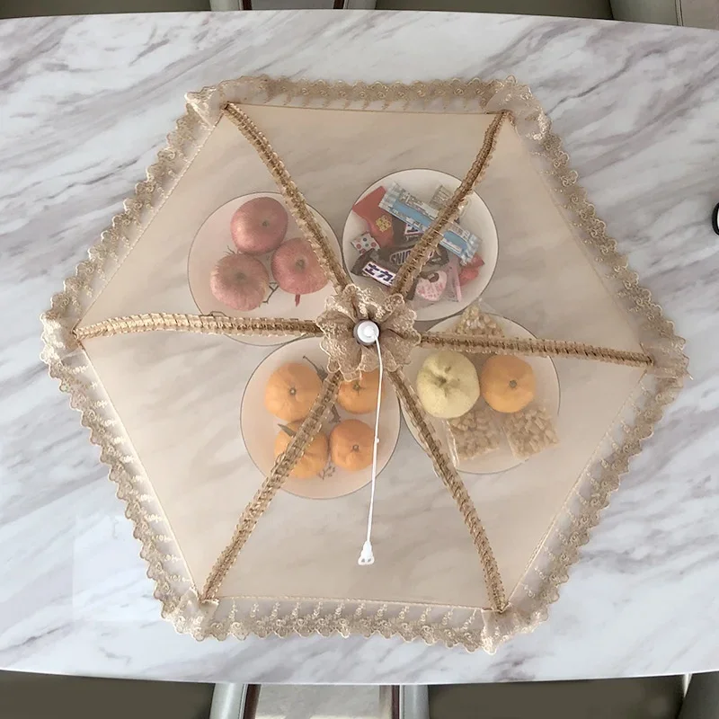 New Folding Food Mesh Cover Te - Kitchen Appliances Table reseña y precio