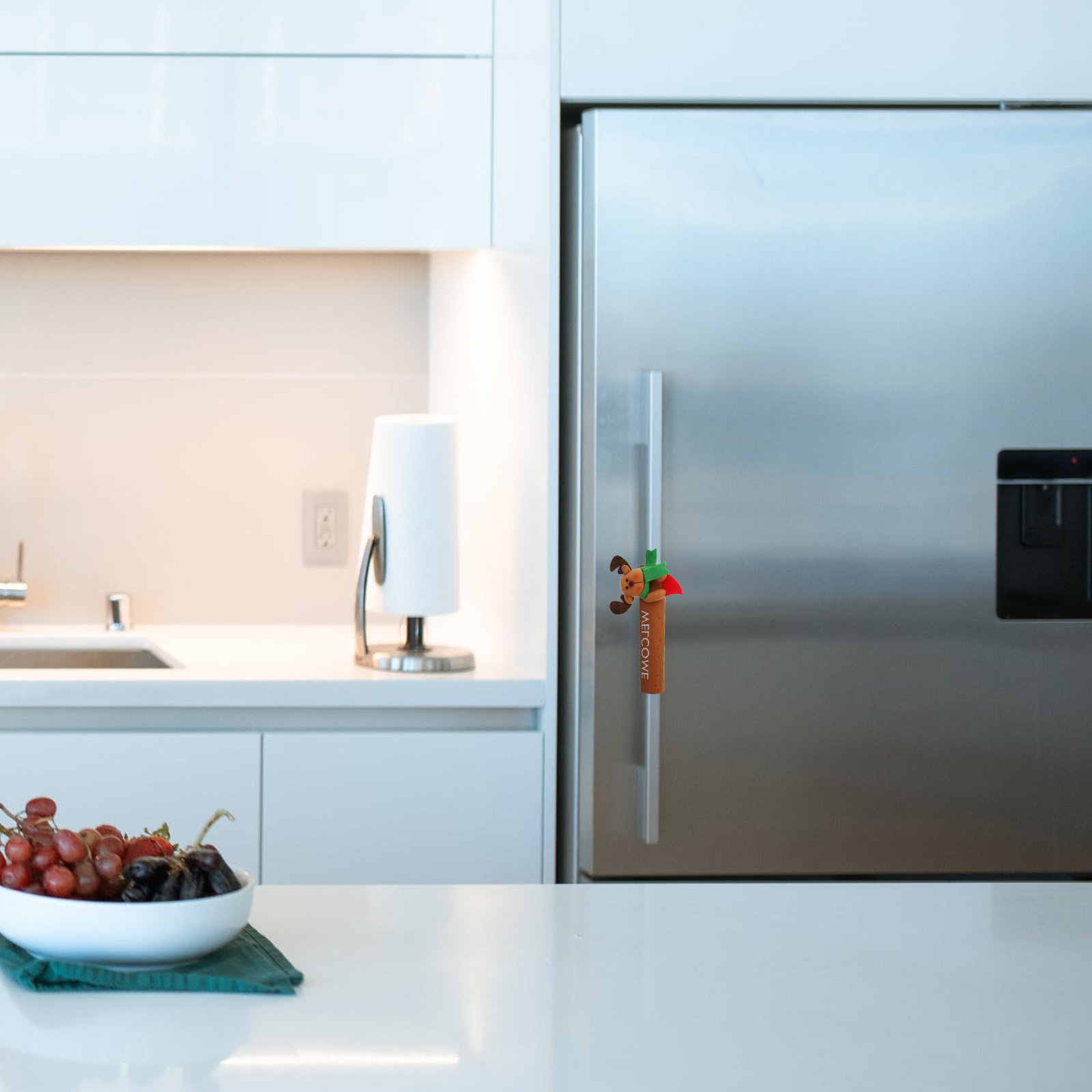 2Pcs Festive Fridge Handle Cov - Kitchen Appliances For.Xmas reseña y precio