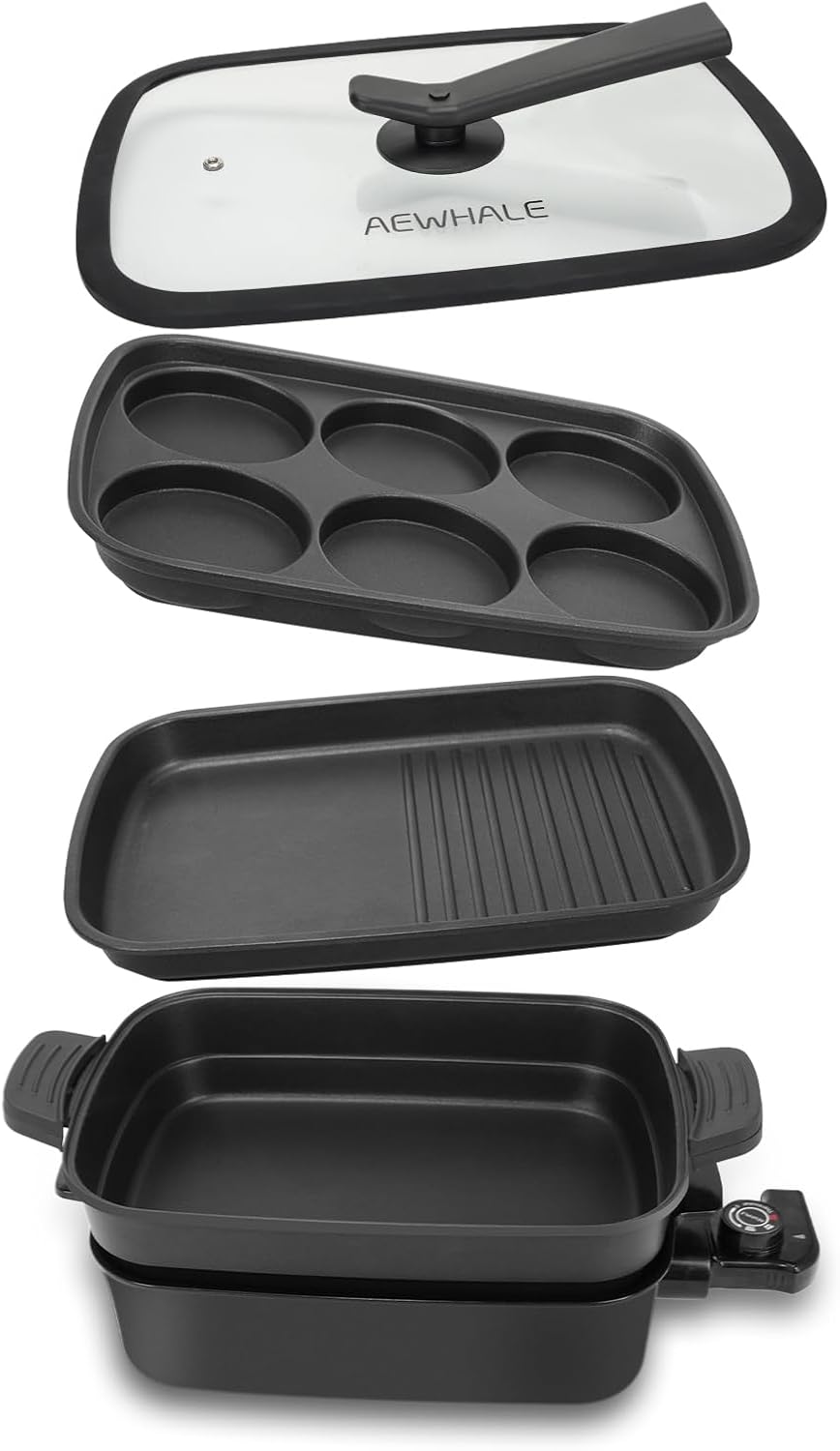 3-in-1 Multifunctional Electri - Electric Griddle Pancake reseña y precio