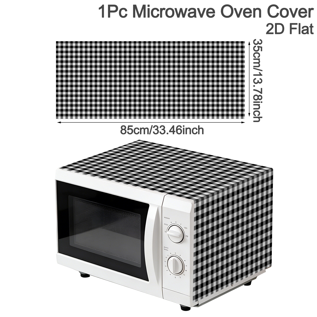 Black White Plaid Microwave Ov - Kitchen Appliances Japan reseña y precio
