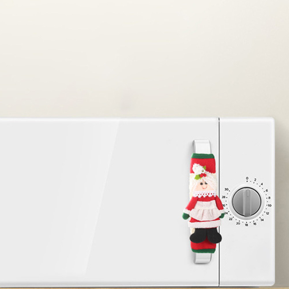 2Pcs Xmas Santa Handle Covers  - Kitchen Appliances For.Xmas reseña y precio