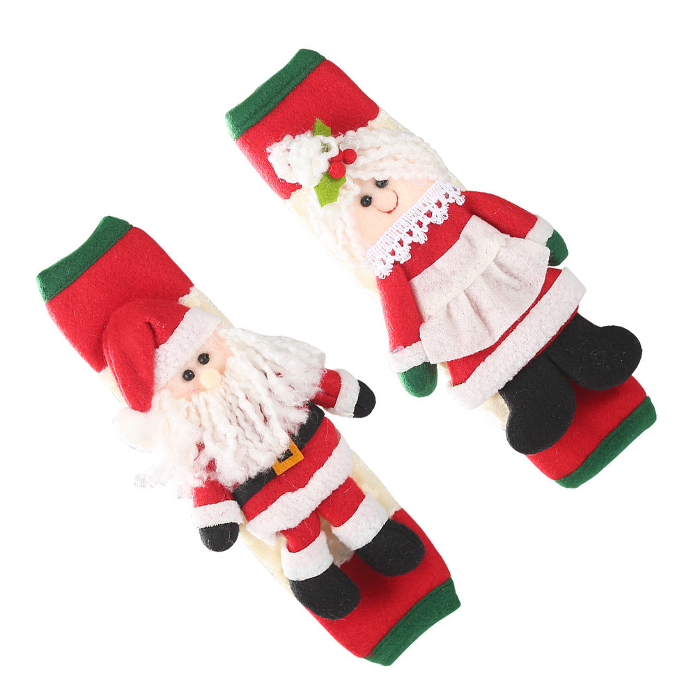 2Pcs Xmas Santa Handle Covers  - Kitchen Appliances For.Xmas reseña y precio