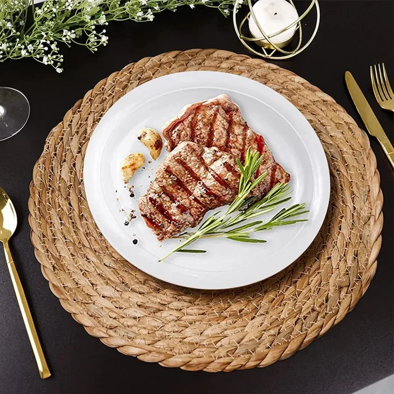 Handwoven Rattan Placemats - H - Kitchen Appliances Table reseña y precio