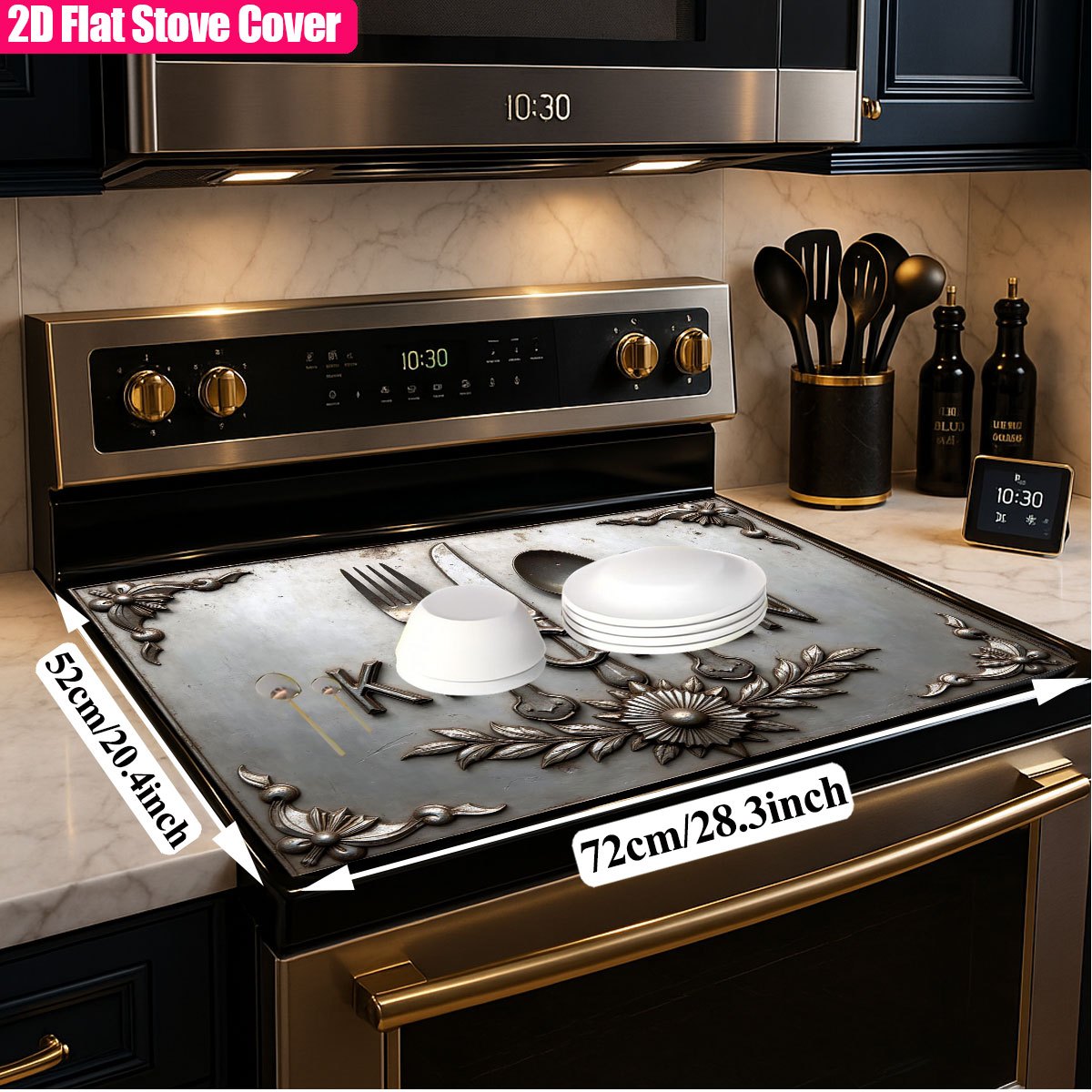Heavy Duty Metal Stove Top Cov - Kitchen Appliances Electric Stove reseña y precio
