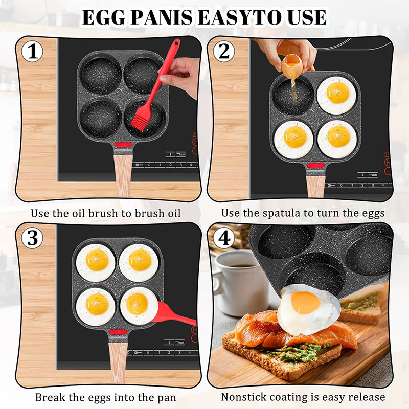 Deepened Egg Frying Pan with L - Electric Griddle Pancake reseña y precio