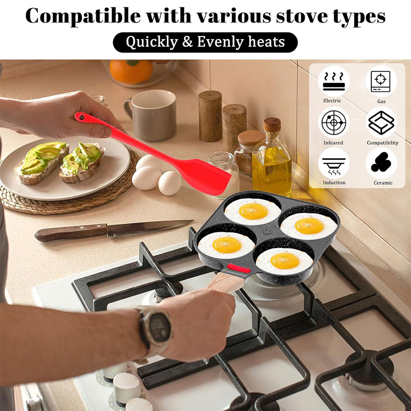 Deepened Egg Frying Pan with L - Electric Griddle Pancake reseña y precio