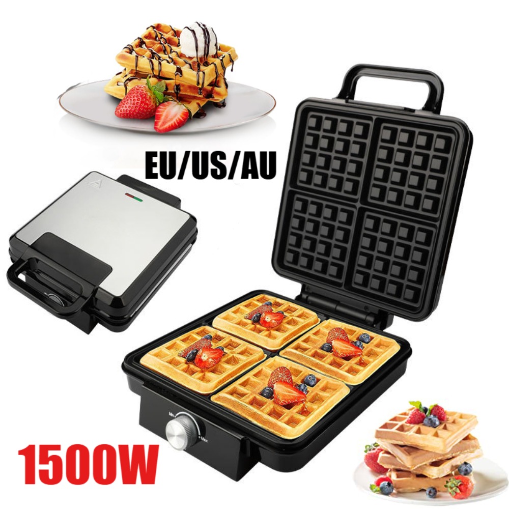 4 Square Belgian Waffle Maker  - Kitchen Appliances For.Xmas reseña y precio