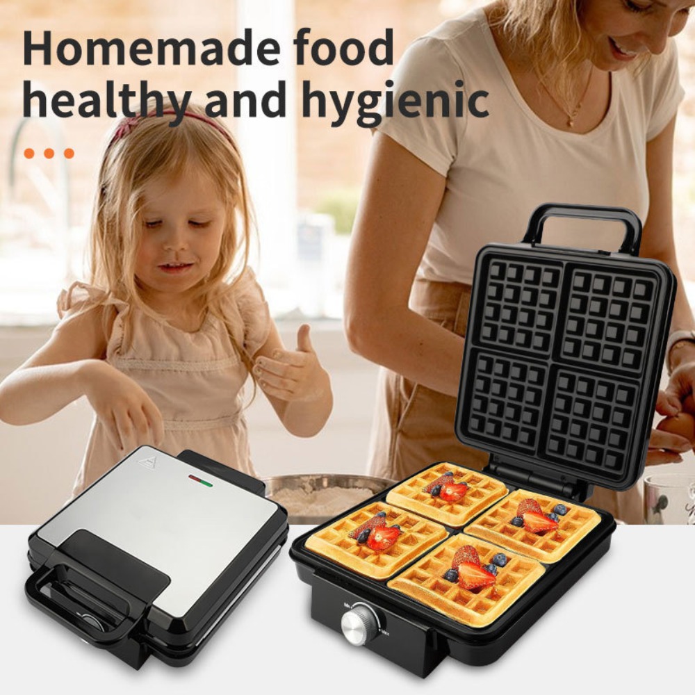 4 Square Belgian Waffle Maker  - Kitchen Appliances For.Xmas reseña y precio