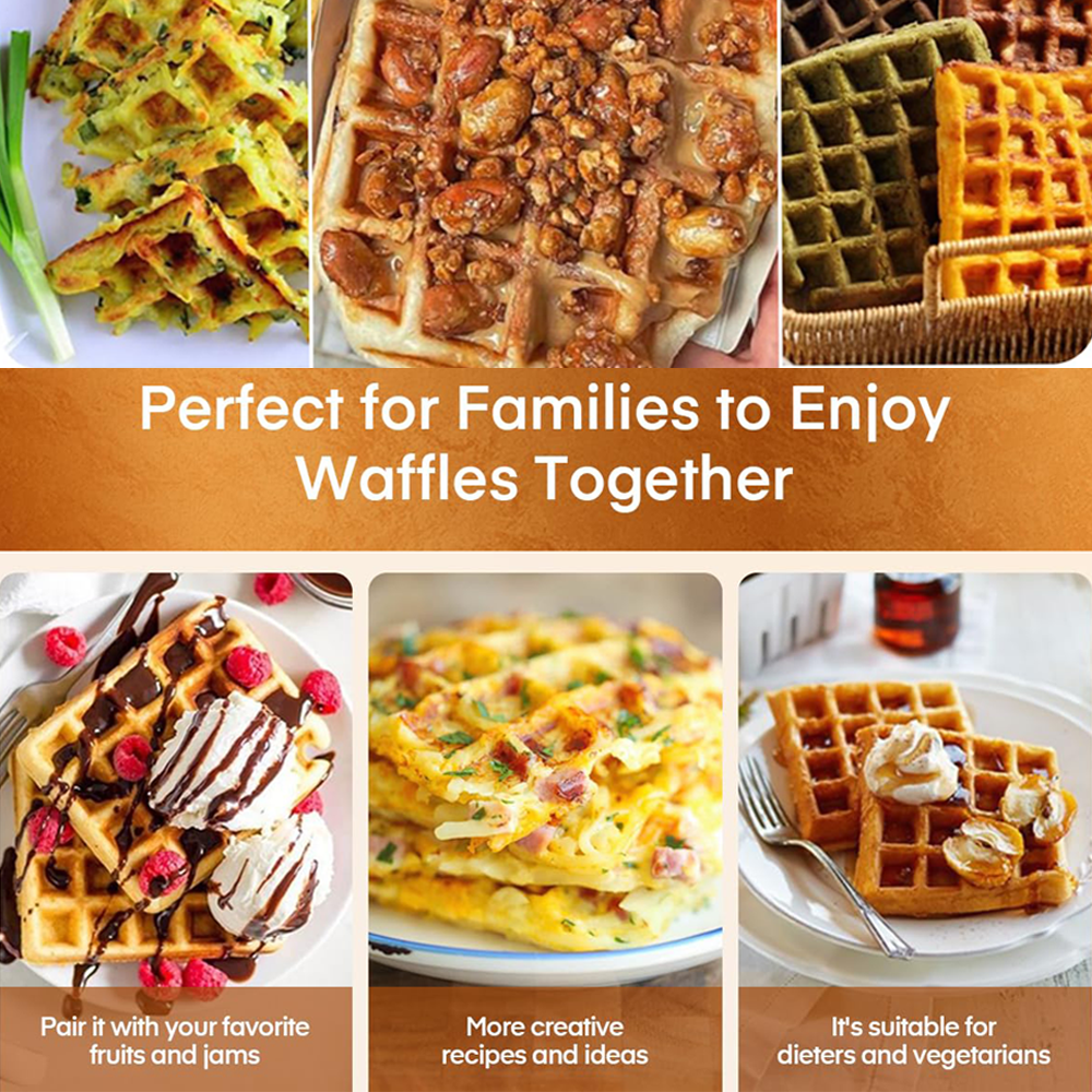 4 Square Belgian Waffle Maker  - Kitchen Appliances For.Xmas reseña y precio