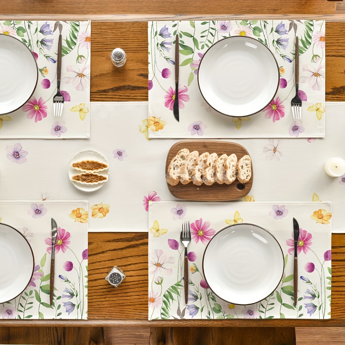 4Pcs, Watercolor Wildflower Bu - Kitchen Appliances Table reseña y precio