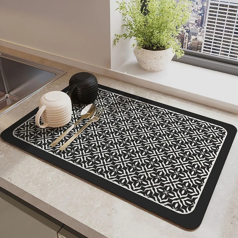 Plaid Pattern Absorbent Kitche - Kitchen Appliances Table reseña y precio