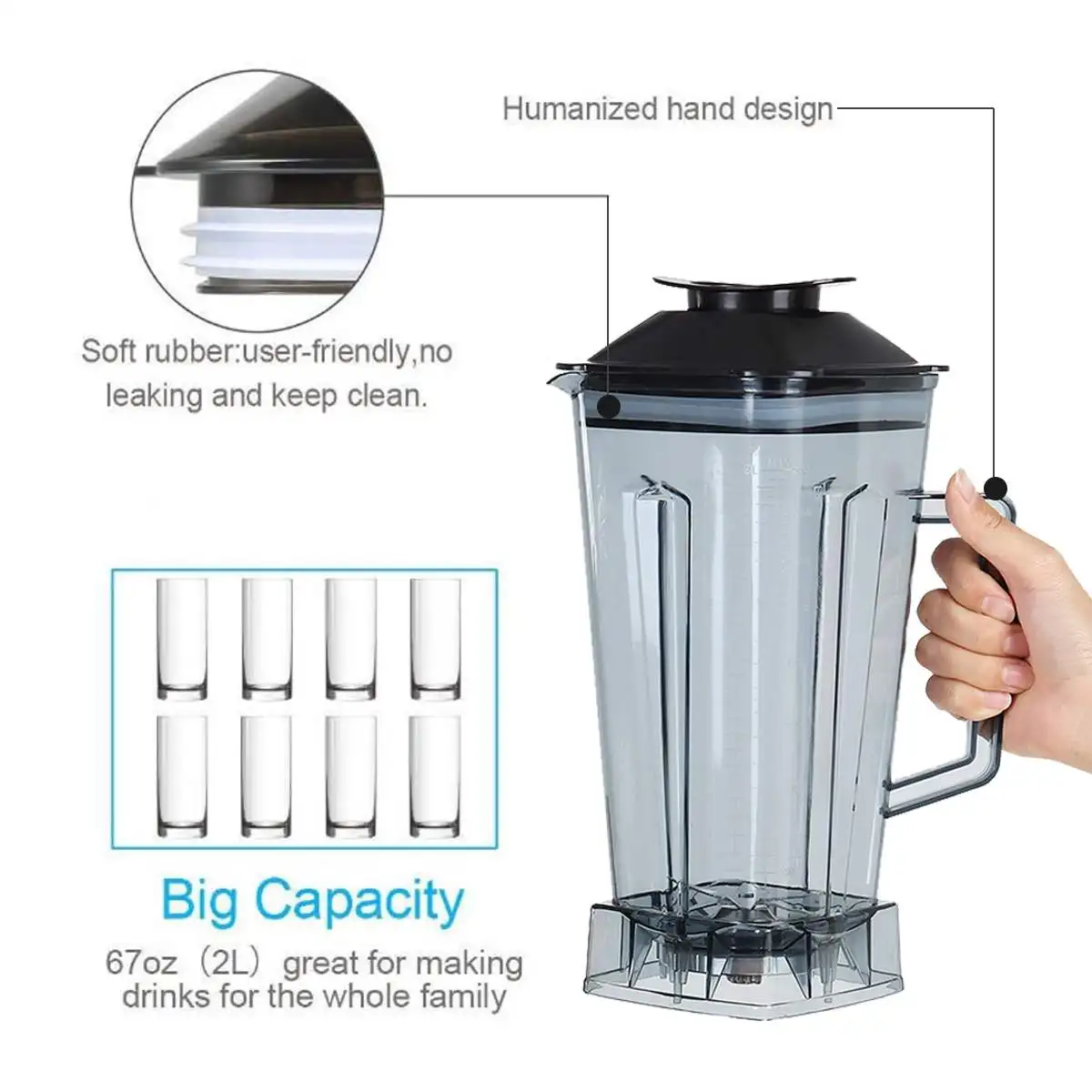 SOKANY 4500W Heavy Duty Commer - Blender High Power reseña y precio