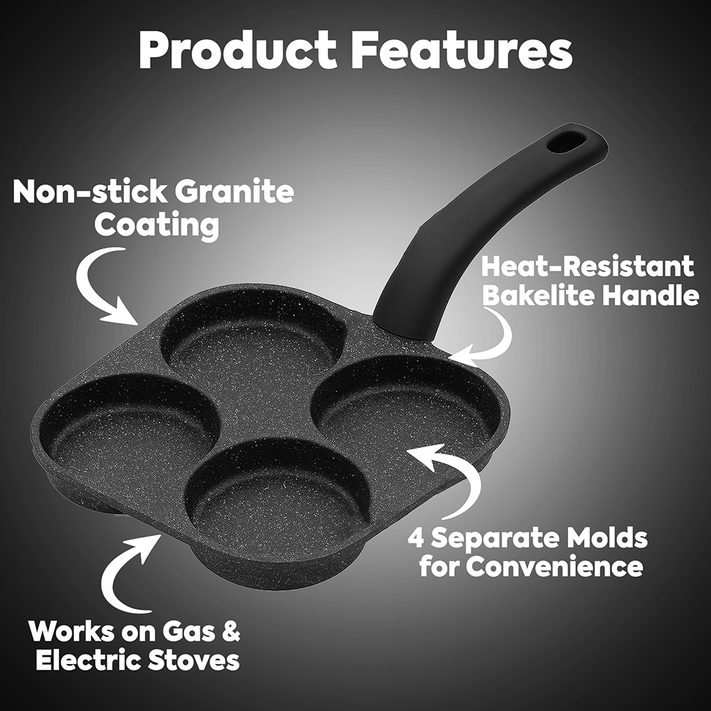 Egg Frying Pan Nonstick Pancak - Electric Griddle Pancake reseña y precio