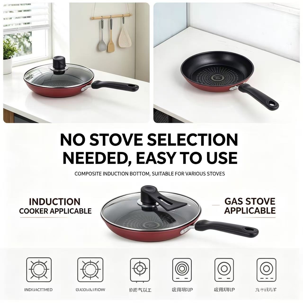 Non-Stick Cast Iron Frying Pan - Electric Griddle Pancake reseña y precio