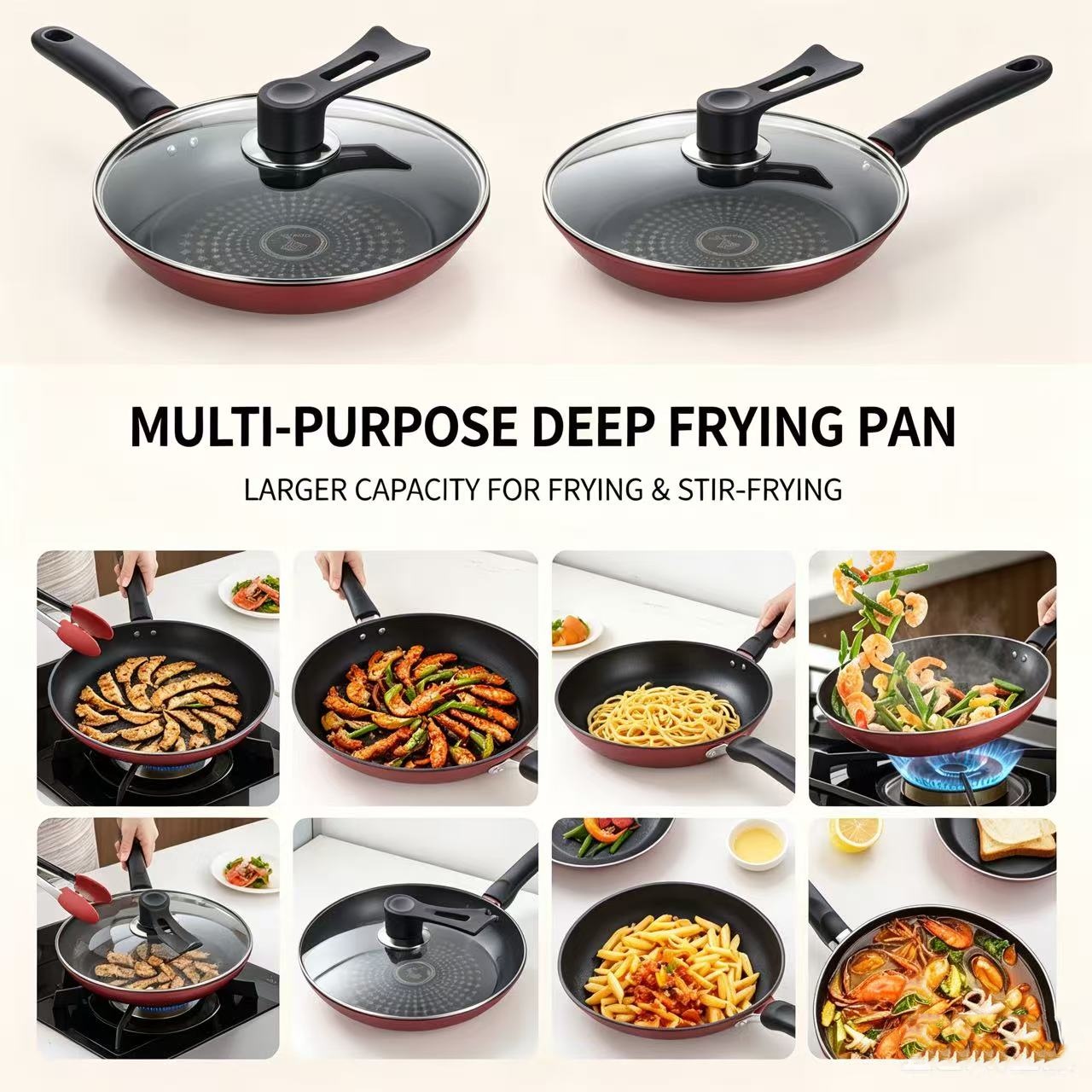 Non-Stick Cast Iron Frying Pan - Electric Griddle Pancake reseña y precio